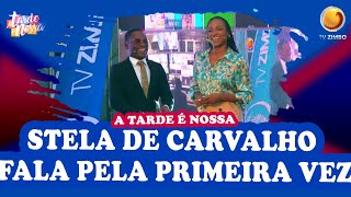 Stela de Carvalho fala pela primeira vez numa emissão da Tv Zimbo  A Tarde é Nossa  TV ZIMBO [upl. by Alaek]