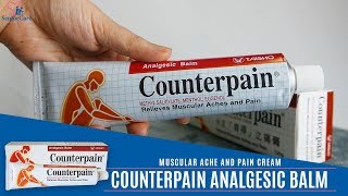 PROVEN AND TESTED Counterpain Analgesic Balm Cream for muscular aches and pain [upl. by Bac]