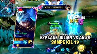 EXP LANE JULIAN TERNYATA ENAK PARAH  BUILD TOP 1 GLOBAL JULIAN  MLBB [upl. by Leumek]