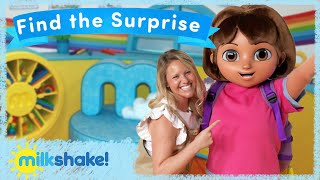 Milkshake Studio Games  Find the surprise  Olivia and DORA [upl. by Nahtanha]