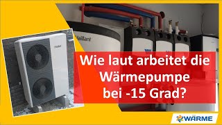 Technikraum und wie die LuftWasserWärmepumpe Vaillant aroTherm Split läuft Lautstärke [upl. by Romeu106]