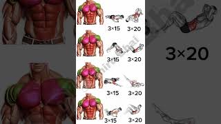 ABS AND CHEST TRICEPS EXERCISE abs chest tricepsworkout [upl. by Lehteb102]