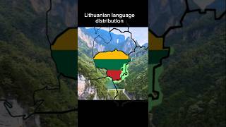 Lietuvių kalbos paplitimas Lithuanian language distribution [upl. by Audry]