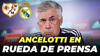 🗣️ ANCELOTTI EN RUEDA DE PRENSA  Le preguntan por MBAPPÉ  Previa Rayo  Real Madrid [upl. by Gensmer]