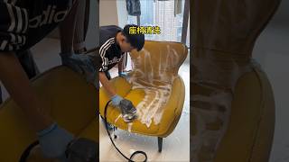 Sofa cleaning fabric sofa cleaning viralvideo youtubeshorts [upl. by Noleta]