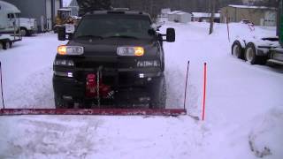 Stacking Snow Duramax Dually Western Plow with Custom Wings [upl. by Enirrok]