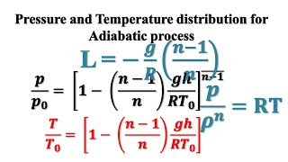 Air pressure and Temperature at a height in a polytropic process [upl. by Tidwell]