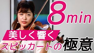 【8分レッスン】美しく響くスピッカートの極意！ バイオリンレッスン [upl. by Adnof]