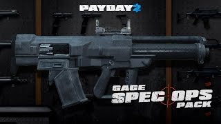 Payday 2 Gage Spec Ops Pack  Nueva arma  Accesorios Review PC [upl. by Walters]