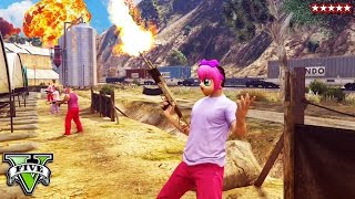 GTA 5 Online  CROSS THE LINE wRockstar Games EPIC Adversary Mode GTA 5 Funny Moments [upl. by Aramit]