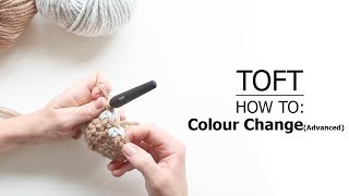 How To Colour Change Advanced  TOFT Crochet Lesson [upl. by Anirdua]