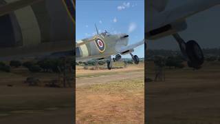 A Supermarine Spitfire MkIX takes to the skies carrying a 250lbs bomb [upl. by Maud]