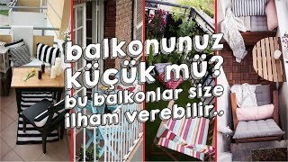 Küçük Balkon Dekorasyonu İçin Öneriler [upl. by Laoj]