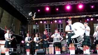 Częstochowa Pipes amp Drums i Arkadiusz Powolny  Dni i Noce Szczytna 2013  Green Hills Of Tyrol [upl. by Inaniel]