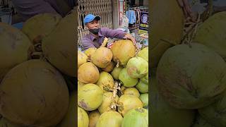 Do you like coconut water  Fruit Cutting Skills [upl. by Tenahs]