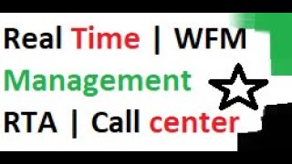 What is Real Time Management 🔥💥  Call Center  WFM RTA [upl. by Theurer]