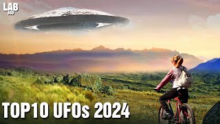 Top 10 Clearest UFO Sightings of 2024 caught on camera Shocking Footage [upl. by Ybeloc672]