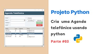 Como criar uma agenda telefônica usando python  parte 03 [upl. by Groot]