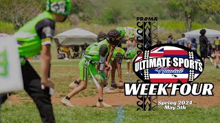 Week 4 Spring 2024  Ultimate Sports Hawaii  quotAlanui I Ka Hookuku”  Flag Football  Oahu Hawaii [upl. by Ayel]