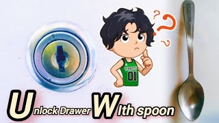 How To Open Drawer Lock With Spoon [upl. by Adnilram286]