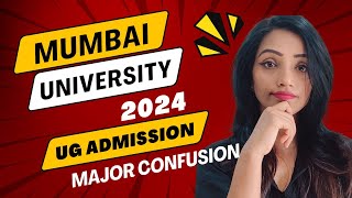 MUMBAI UNIVERSITY MAJOR CONFUSION WITH UG ADMISSION 2024 STUDENTS NOT ABLE TO COMPLETE REGISTRATION [upl. by Elohc929]