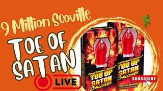 Toe of Satan Challenge 9 million scoville chilli lollipop [upl. by Jeff622]