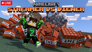 Minecraft TNT Game  Streamer VS Viewer  shorts minecraft [upl. by Howlan]