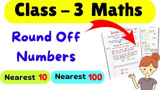 Rounding Off Numbers Class 3 Math Maths Worksheet for Class 3 Round Off Numbers Maths for Class 3 [upl. by Jacquette]