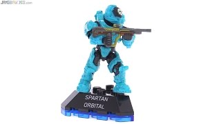 Mega Bloks Halo Heroes series 1 Spartan Orbital review [upl. by Illek]