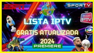 LISTA M3U GRÁTIS ATUALIZADA 2024 [upl. by Erdied677]