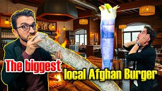 The biggest Afghan burger Waris Mujaddady reports  بزرگترین برگر افغانی، گزارش وارث مجددی [upl. by Moria136]