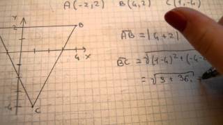 07VERIFICARE CHE UN TRIANGOLO E ISOSCELE EQUILATERO RETTANGOLO [upl. by Aralomo]