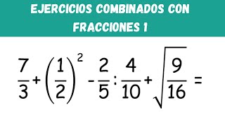 Ejercicios combinados con fracciones 1  Profe Daniel [upl. by Hirasuna]