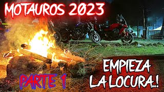 Motauros 2023 El viaje y primera noche LOCA La CONCENTRACION MOTERA INVERNAL más BRUTAL 4k [upl. by Drooff350]