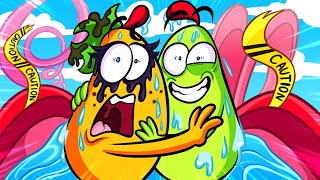 24 HOUR WATERPARK CHALLENGE  My first love  Pear Family [upl. by Jose674]