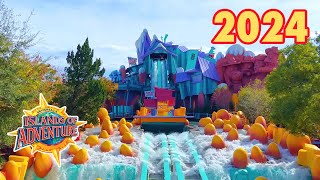 Islands of Adventure 2024 Universal Orlando Florida  January 2024  Walking Tour [upl. by Llehcal]