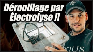 Dérouiller de lacier par électrolyse comment ça fonctionne [upl. by Hedvah]