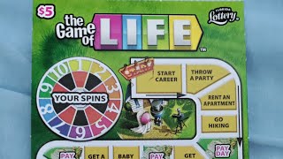 the game of life Loteria grande and perfect gift 40 dollars in Florida lottery scratch off [upl. by Siuqaj]