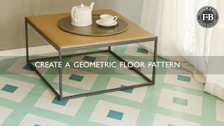 Farrow amp Ball  Create A Geometric Floor Pattern [upl. by Bordie]