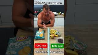 Zbilansowane żywienie 1000 kcal vs 1000 kcal odżywianie [upl. by Aisorbma]