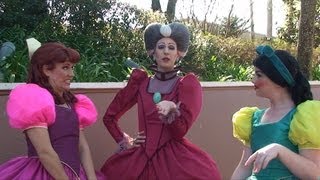 Anastasia Drizella and Lady Tremaine Look for Eligible Suitors in Epcot Suprise Meet amp Greet [upl. by Otrebliw244]