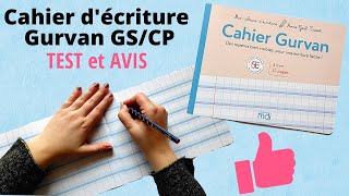 Cahier décriture Gurvan GS CP  Présentation et Test [upl. by Ewens]