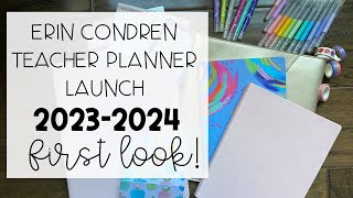 Erin Condren Inspire Softbound Teacher Lesson Planner 20232024 FIRST LOOK  EC TLP Preview [upl. by Shriver]