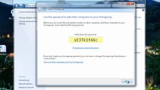 Creating A Windows 7 Home Group For File Sharing [upl. by Sokim]