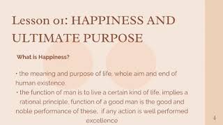 VIRTUE ETHICS Happiness and Ultimate Purpose Virtue as Excellence Moral Virtue and Mesotes [upl. by Darrill]