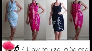 4 ways to wear a Sarong [upl. by Yarak]