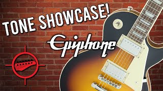 Tone Showcase  Epiphone Les Paul Standard 50s Vintage Sunburst [upl. by Musa741]