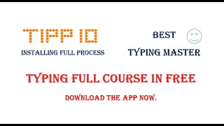 Typing Master software full course in freeTipp10installing full process step by step [upl. by Aretahs545]