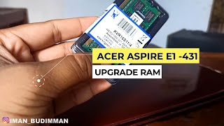 ACER ASPIRE E1 431 UPGRADE RAM [upl. by Lila]