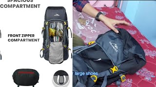 TRAWOC 55L🤩 Rucksack unboxing  Great Indian Sale unit  Detailed Review [upl. by Florida]